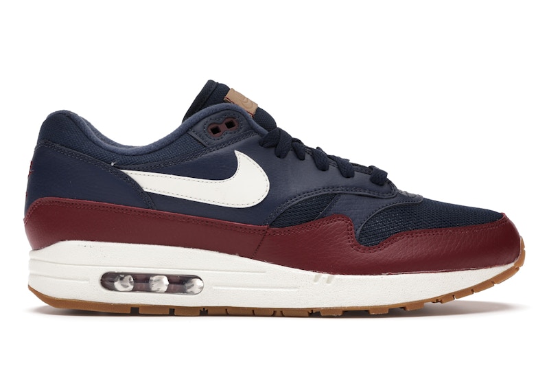 Nike Air Max 1 Navy Team Red Men s AH8145 400 US