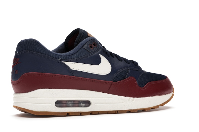 nike air max 1 white navy red