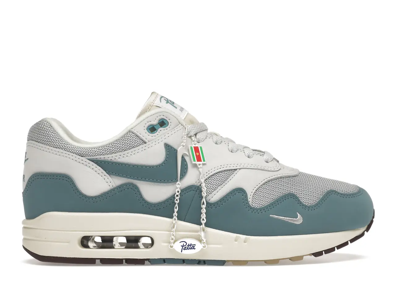 Nike Air Max 1 Patta Waves Noise Aqua (with Bracelet) Men's - DH1348-004 - US