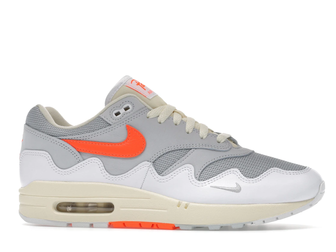 Nike Air Max 1 Patta Waves White Hyper Crimson (With Bracelet)