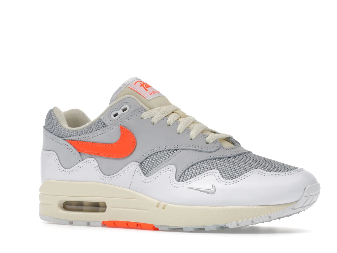 Nike Air Max 1 Patta Waves White Hyper Crimson (With Bracelet)