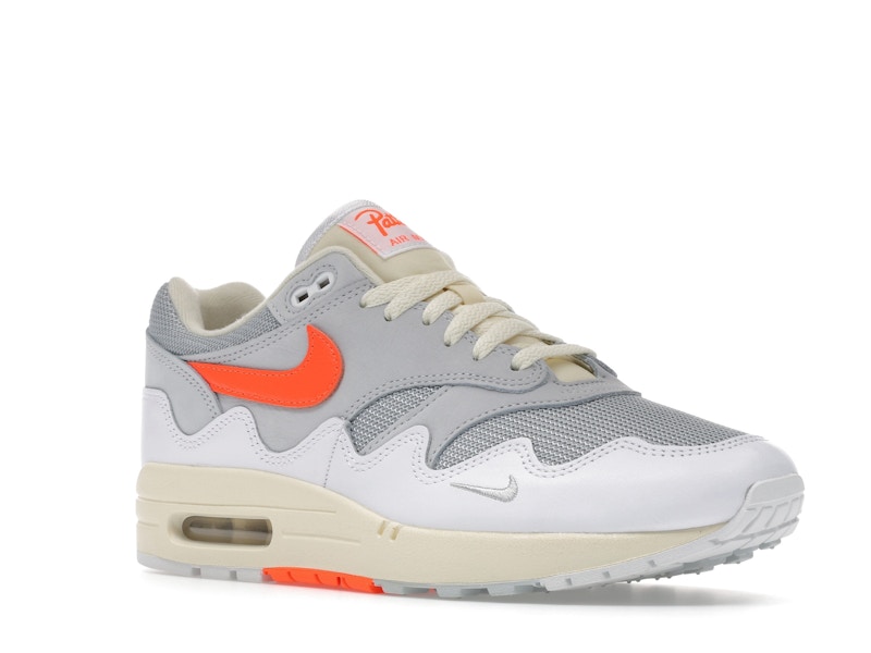 Nike Air Max 1 Patta Waves White Hyper Crimson (With Bracelet)