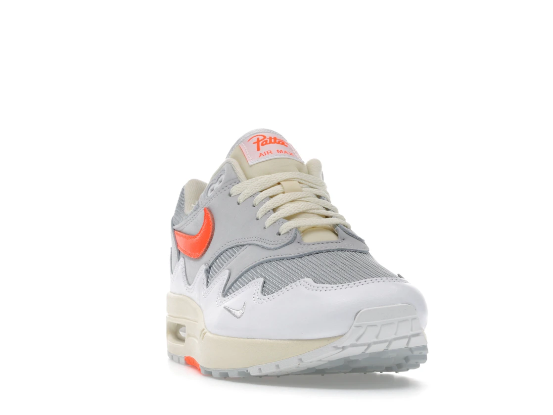 Nike Air Max 1 Patta Waves White Hyper Crimson (With Bracelet)