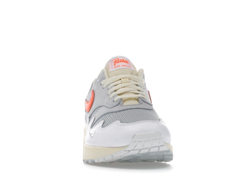Nike Air Max 1 Patta Waves White Hyper Crimson (With Bracelet)