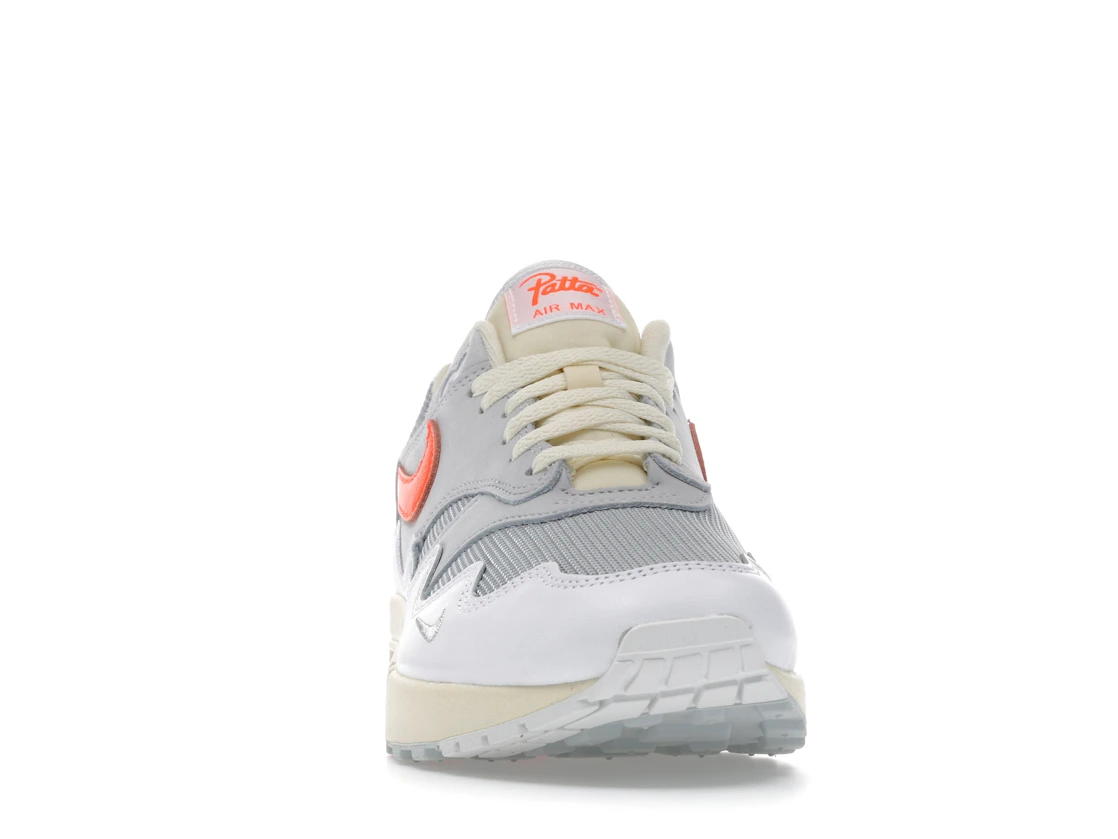 Nike Air Max 1 Patta Waves White Hyper Crimson (With Bracelet)