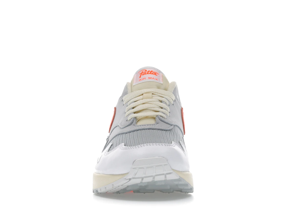 Nike Air Max 1 Patta Waves White Hyper Crimson (With Bracelet)