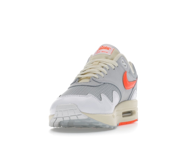 Nike Air Max 1 Patta Waves White Hyper Crimson (With Bracelet)