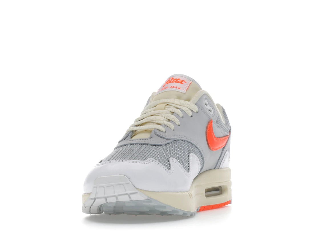 Nike Air Max 1 Patta Waves White Hyper Crimson (With Bracelet)