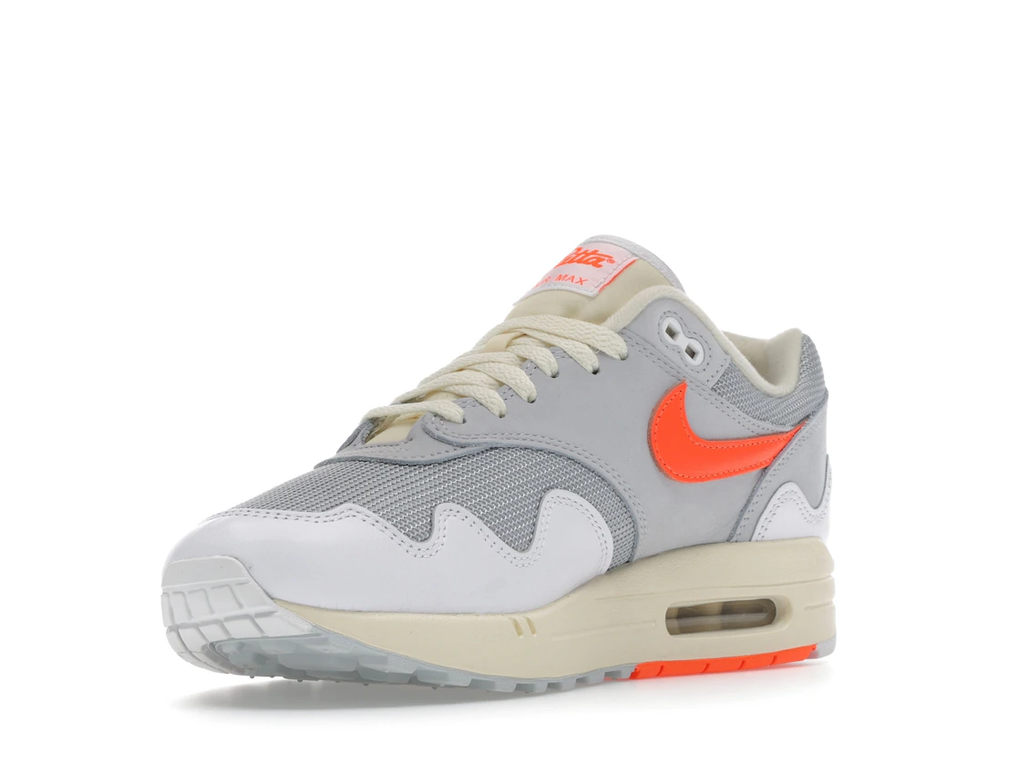 Nike Air Max 1 Patta Waves White Hyper Crimson (With Bracelet)