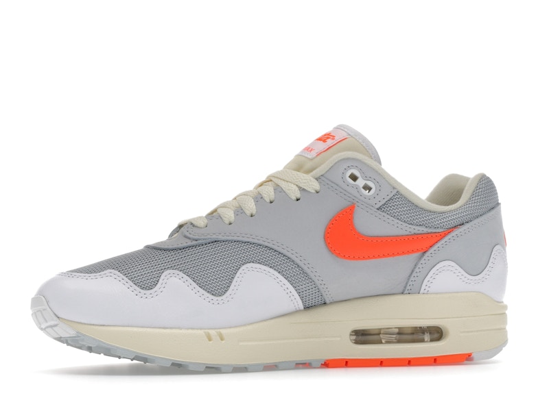 Nike Air Max 1 Patta Waves White Hyper Crimson (With Bracelet)