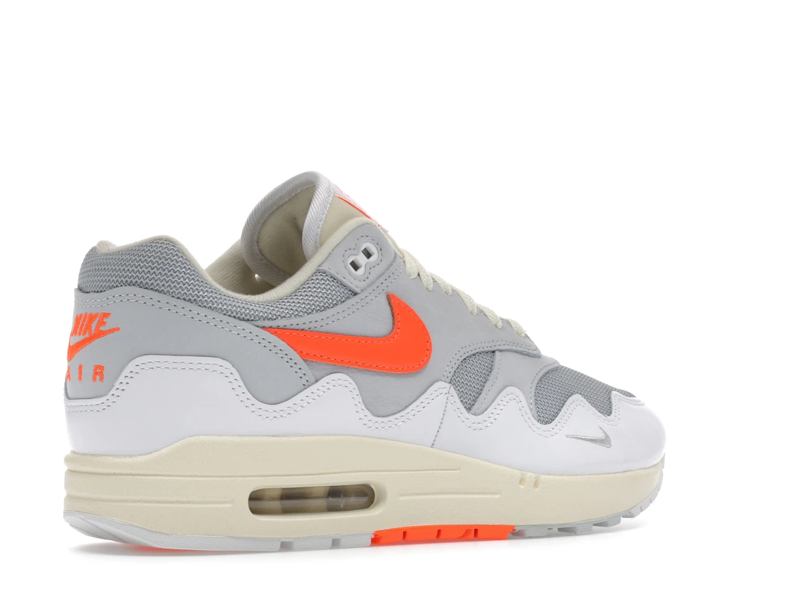 Nike Air Max 1 Patta Waves White Hyper Crimson (With Bracelet)