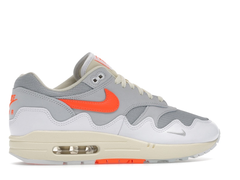 Nike Air Max 1 Patta Waves White Hyper Crimson (With Bracelet)