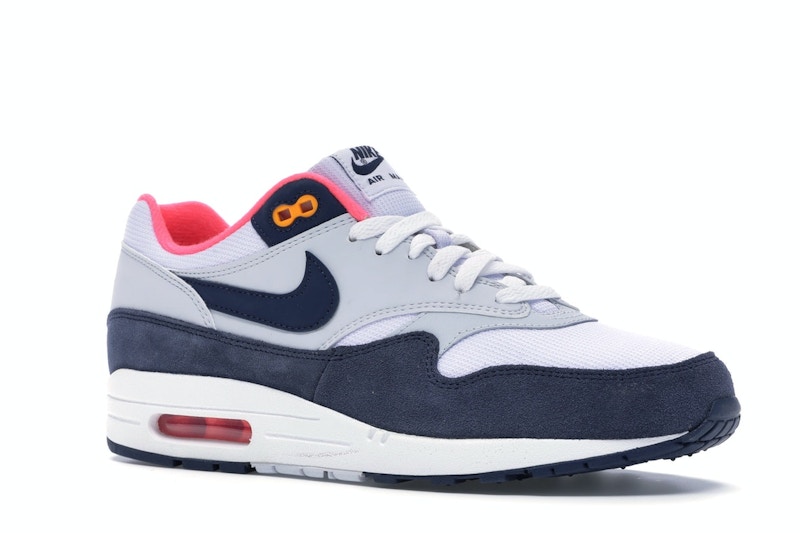 Nike Air Max 1 Pure Platinum Midnight Navy Racer Pink (Women's)