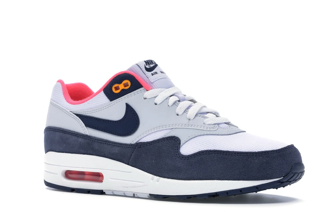 Nike Air Max 1 Pure Platinum Midnight Navy Racer Pink (Women's)