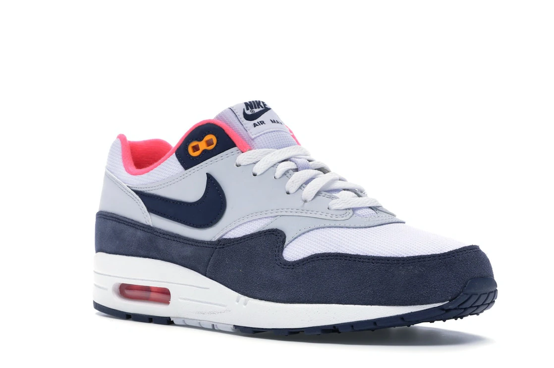 Nike Air Max 1 Pure Platinum Midnight Navy Racer Pink (Women's)