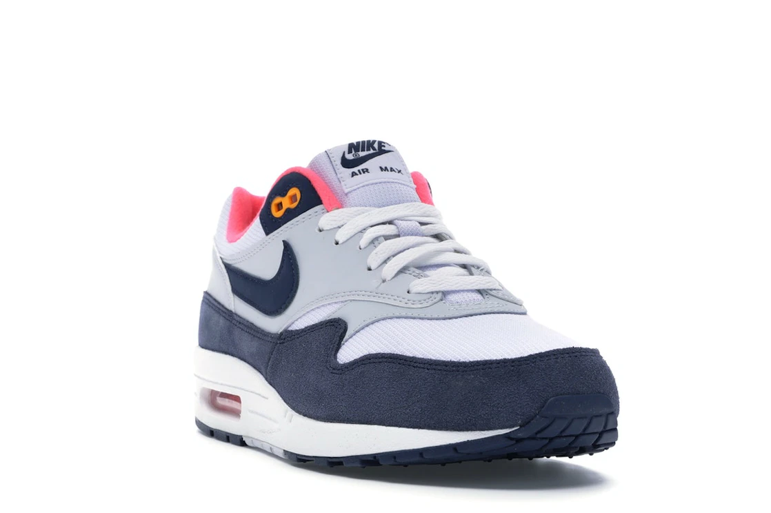 Nike Air Max 1 Pure Platinum Midnight Navy Racer Pink (Women's)