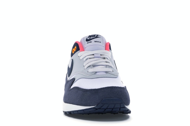 Nike Air Max 1 Pure Platinum Midnight Navy Racer Pink (Women's)