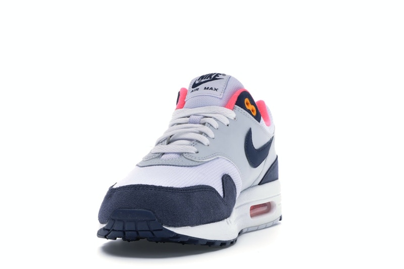 Nike Air Max 1 Pure Platinum Midnight Navy Racer Pink (Women's)