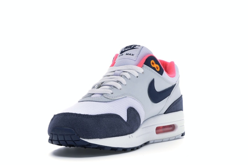 Nike Air Max 1 Pure Platinum Midnight Navy Racer Pink (Women's)