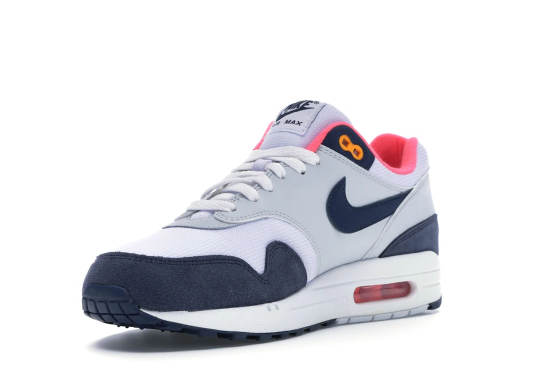 Nike Air Max 1 Pure Platinum Midnight Navy Racer Pink (Women's)