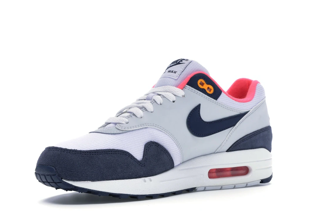 Nike Air Max 1 Pure Platinum Midnight Navy Racer Pink (Women's)