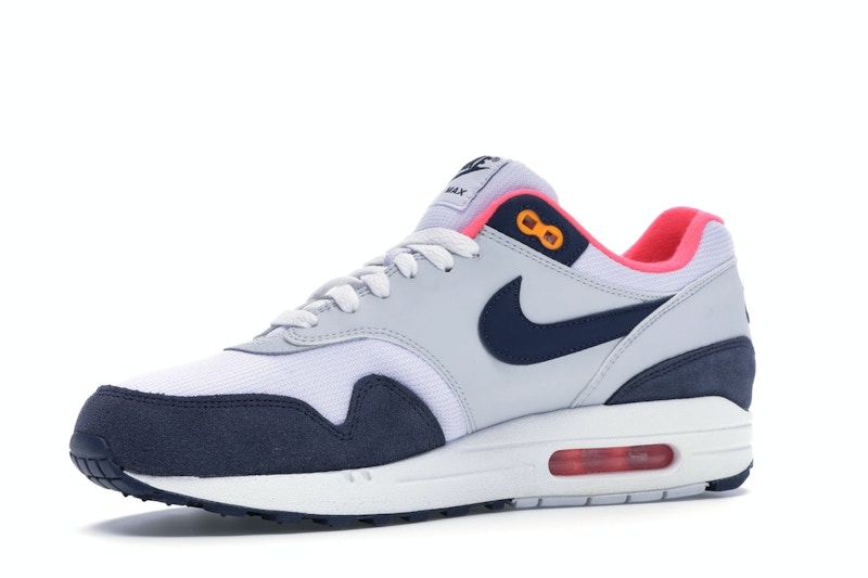 Nike Air Max 1 Pure Platinum Midnight Navy Racer Pink (Women's)