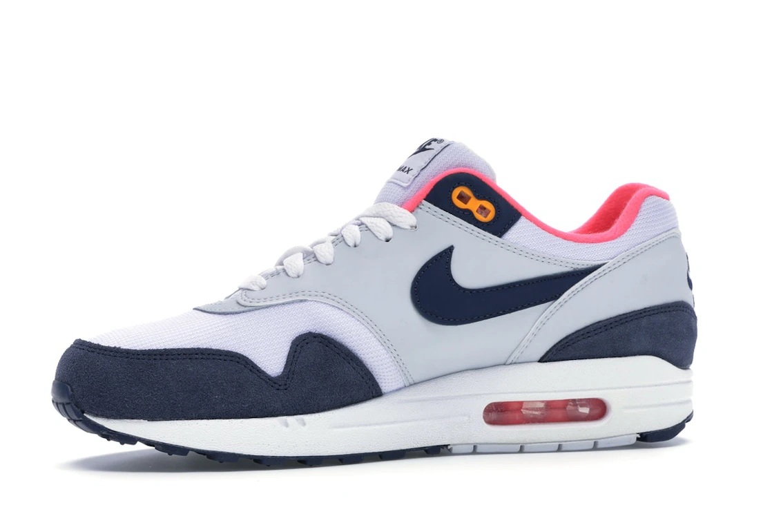 Nike Air Max 1 Pure Platinum Midnight Navy Racer Pink (Women's)