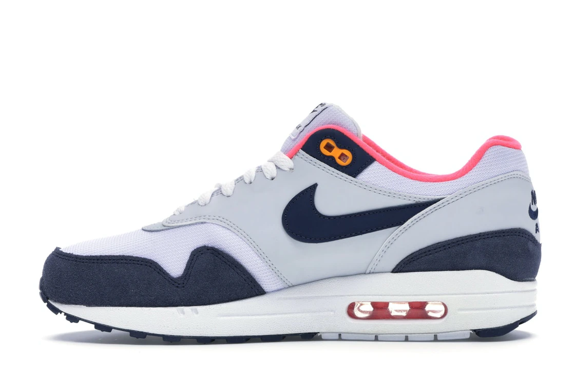 Nike Air Max 1 Pure Platinum Midnight Navy Racer Pink (Women's)