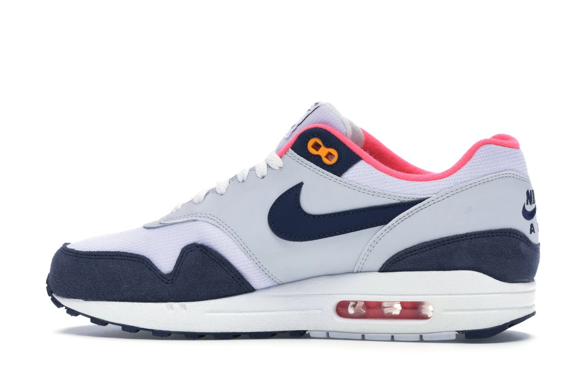 Nike Air Max 1 Pure Platinum Midnight Navy Racer Pink (Women's)