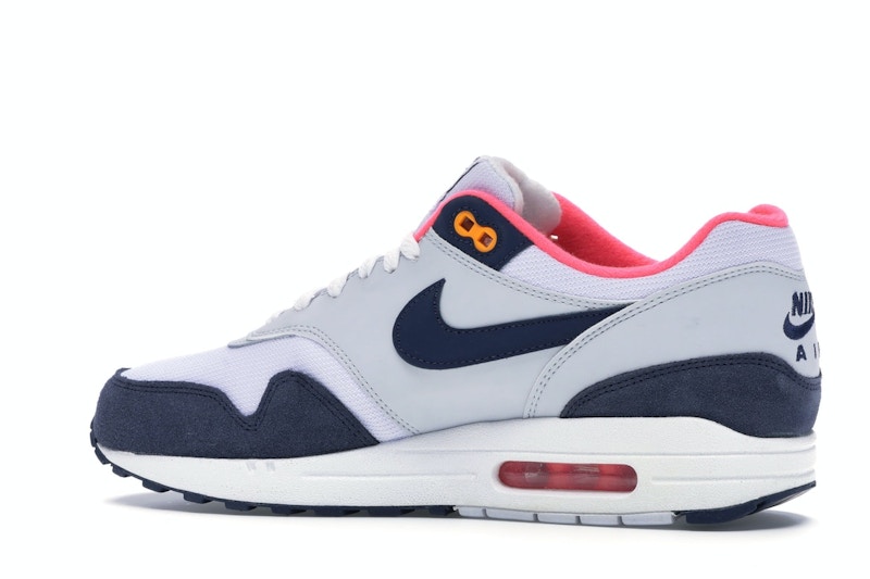 Nike Air Max 1 Pure Platinum Midnight Navy Racer Pink (Women's)