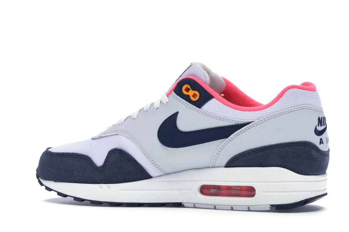 Nike Air Max 1 Pure Platinum Midnight Navy Racer Pink (Women's)