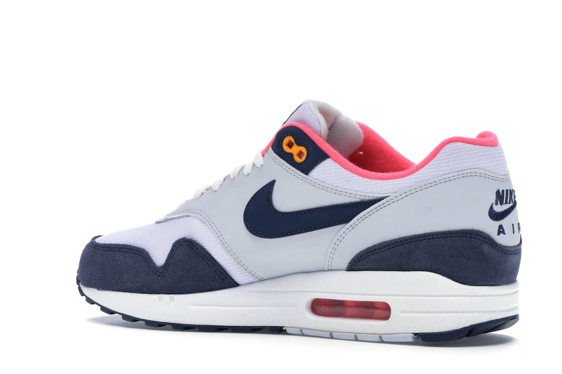 Nike Air Max 1 Pure Platinum Midnight Navy Racer Pink (Women's)