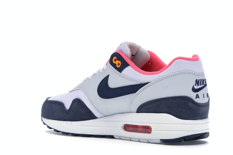 Nike Air Max 1 Pure Platinum Midnight Navy Racer Pink (Women's)