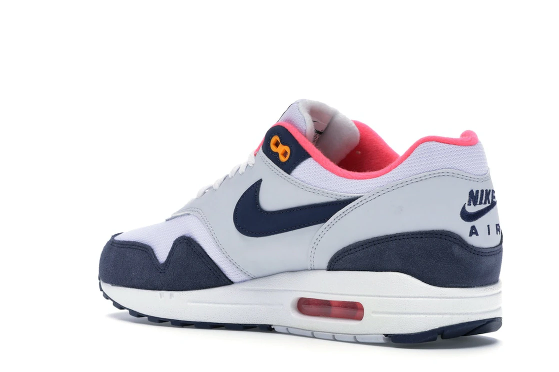 Nike Air Max 1 Pure Platinum Midnight Navy Racer Pink (Women's)