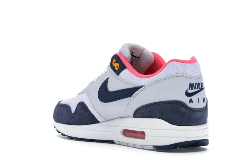 Nike Air Max 1 Pure Platinum Midnight Navy Racer Pink (Women's)
