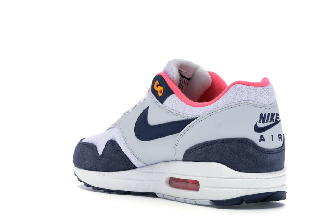 Nike Air Max 1 Pure Platinum Midnight Navy Racer Pink (Women's)