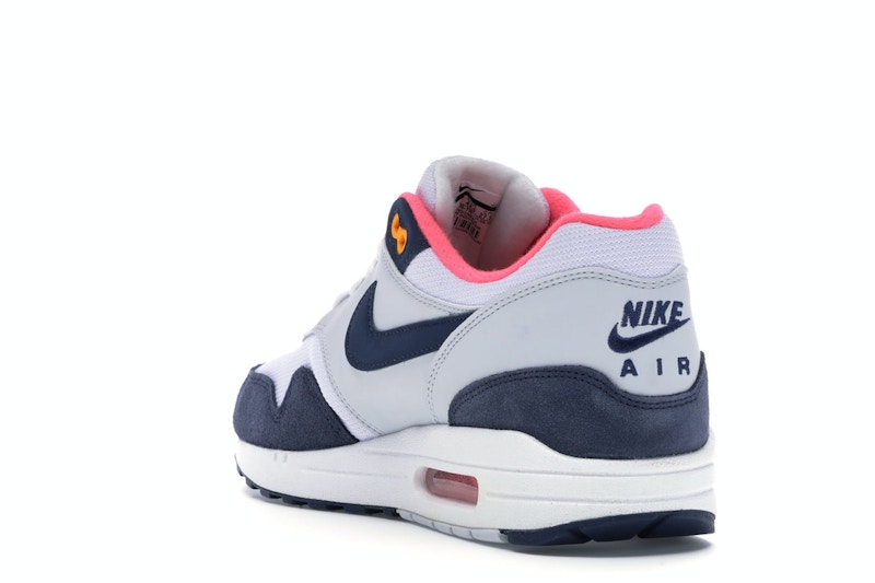 Nike Air Max 1 Pure Platinum Midnight Navy Racer Pink (Women's)