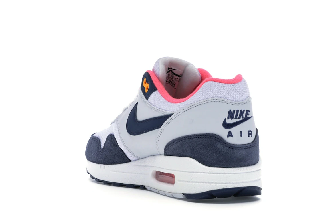 Nike Air Max 1 Pure Platinum Midnight Navy Racer Pink (Women's)