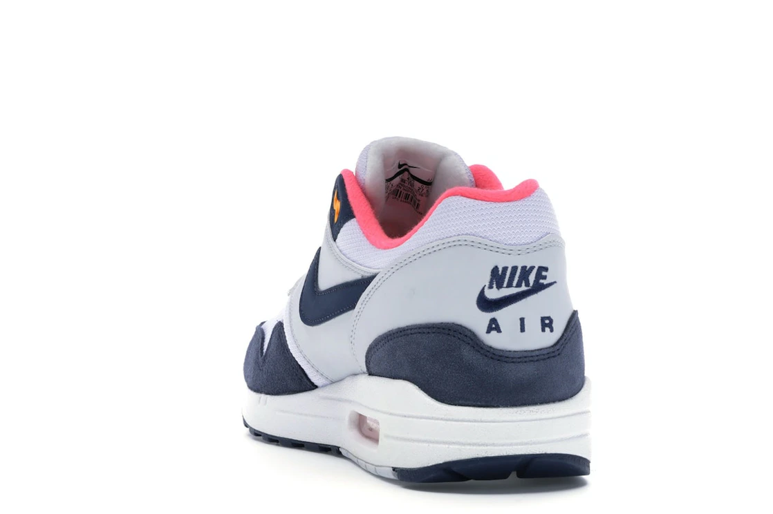 Nike Air Max 1 Pure Platinum Midnight Navy Racer Pink (Women's)
