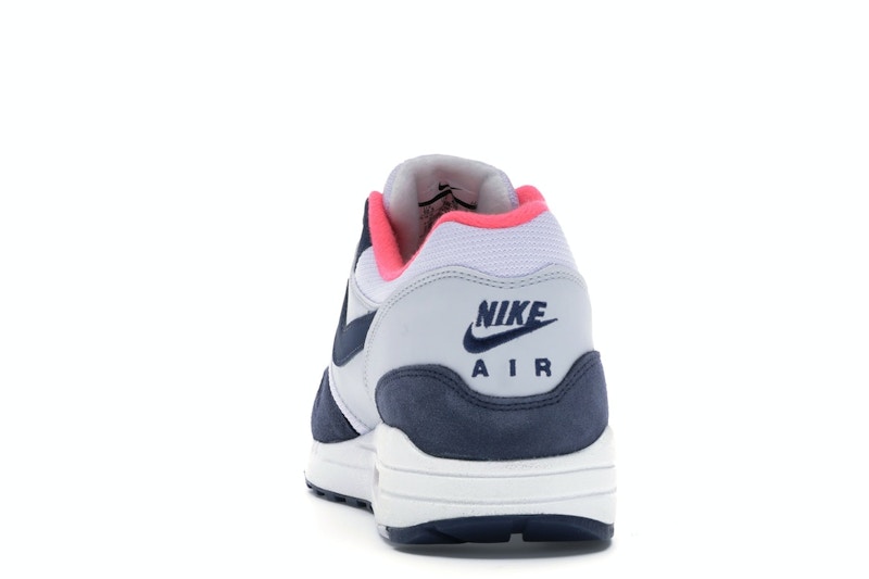 Nike Air Max 1 Pure Platinum Midnight Navy Racer Pink (Women's)