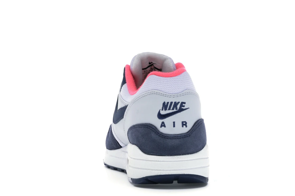 Nike Air Max 1 Pure Platinum Midnight Navy Racer Pink (Women's)