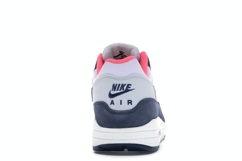 Nike Air Max 1 Pure Platinum Midnight Navy Racer Pink (Women's)