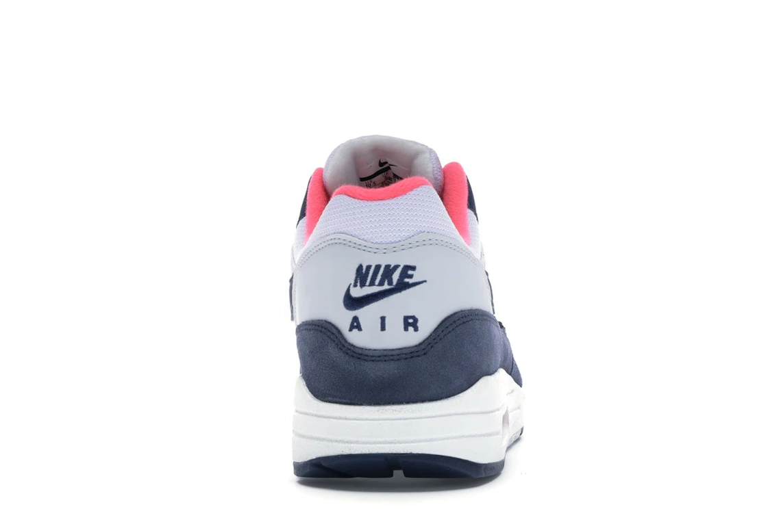 Nike Air Max 1 Pure Platinum Midnight Navy Racer Pink (Women's)