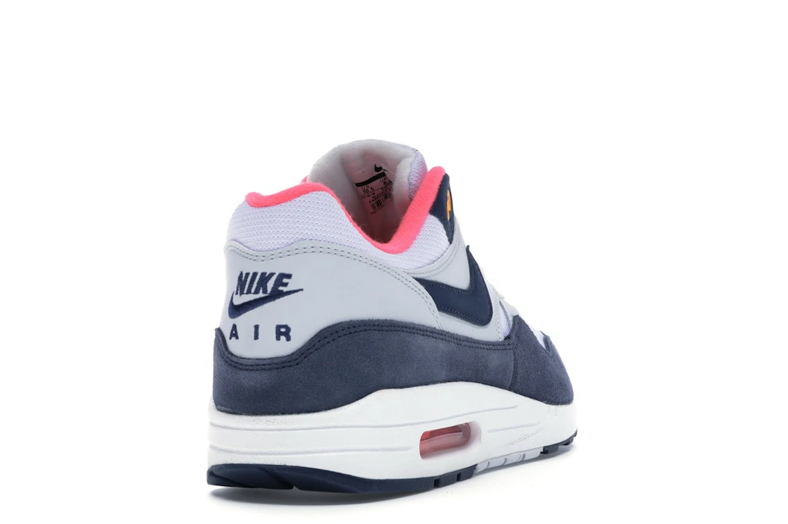 Nike Air Max 1 Pure Platinum Midnight Navy Racer Pink (Women's)