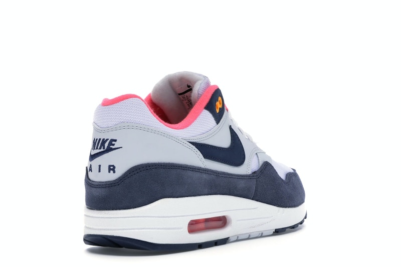 Nike Air Max 1 Pure Platinum Midnight Navy Racer Pink (Women's)