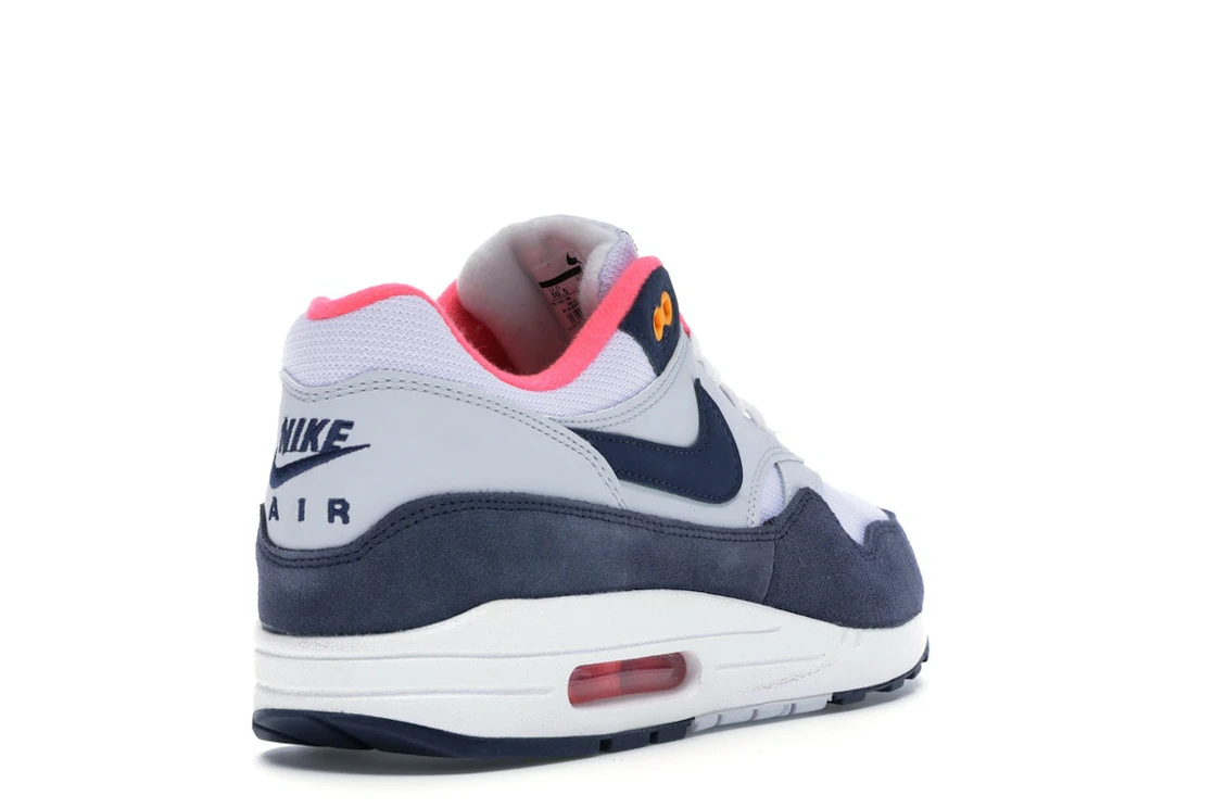 Nike Air Max 1 Pure Platinum Midnight Navy Racer Pink (Women's)