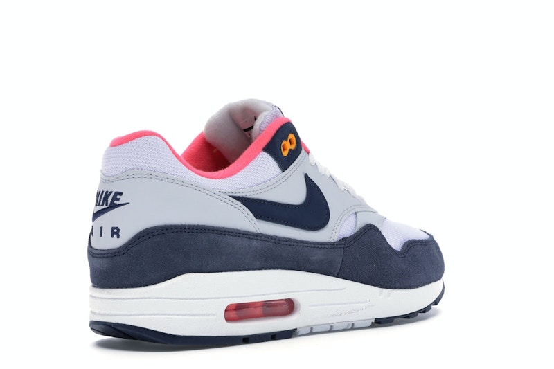 Nike Air Max 1 Pure Platinum Midnight Navy Racer Pink (Women's)