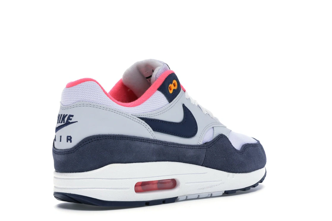 Nike Air Max 1 Pure Platinum Midnight Navy Racer Pink (Women's)