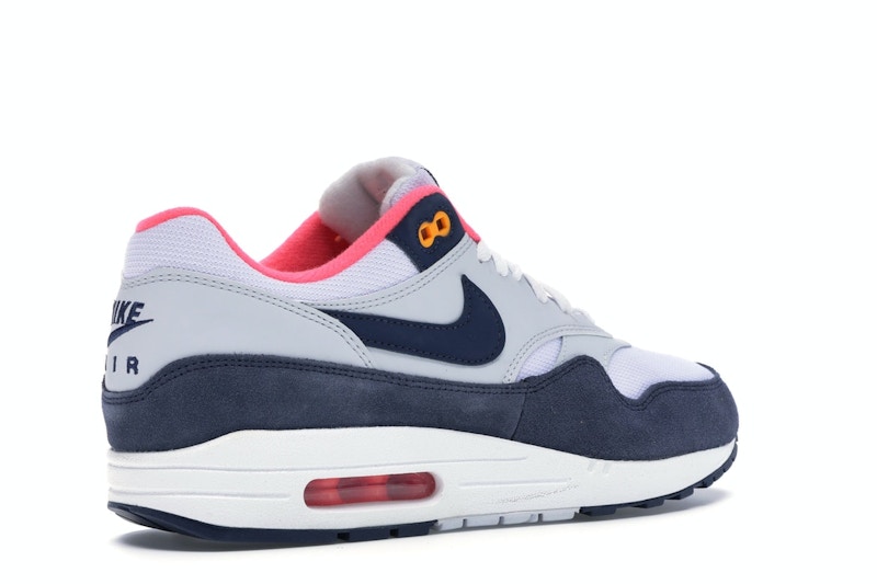 Nike Air Max 1 Pure Platinum Midnight Navy Racer Pink (Women's)