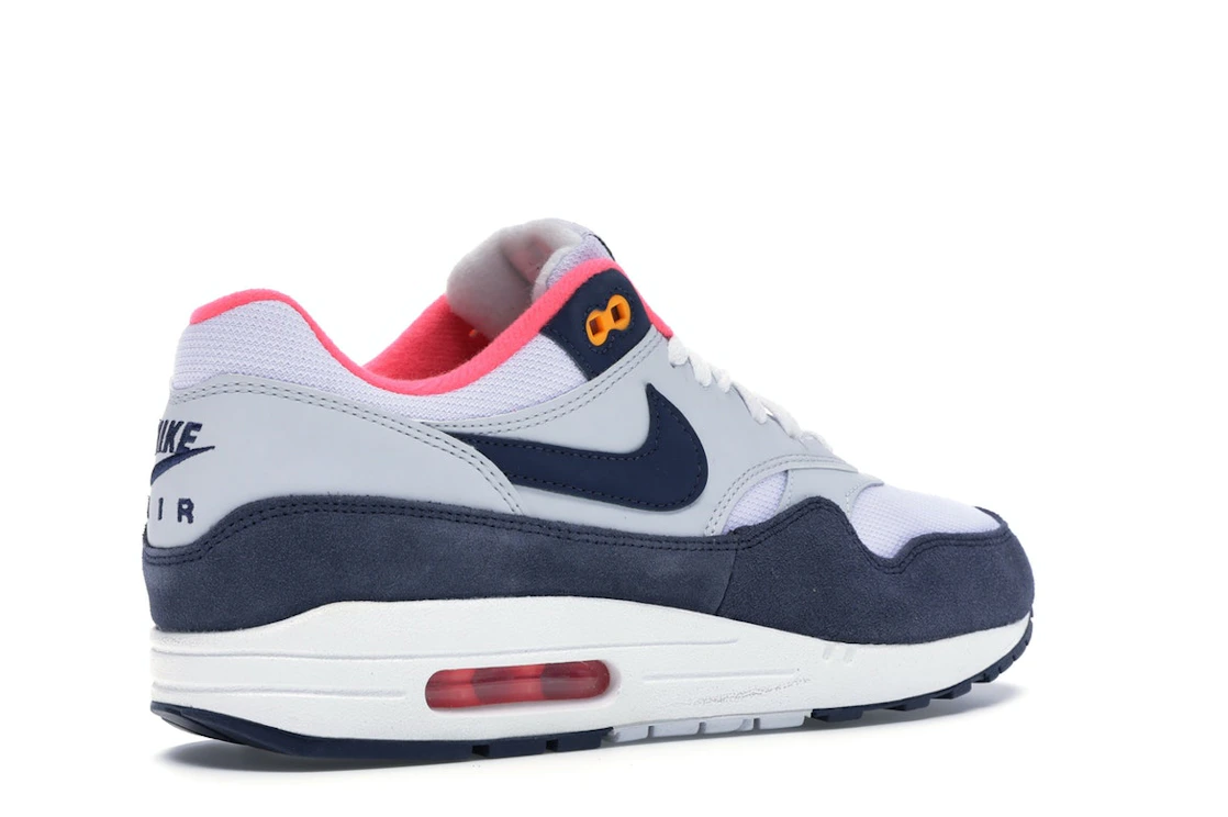 Nike Air Max 1 Pure Platinum Midnight Navy Racer Pink (Women's)